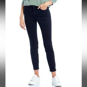 Silver Jeans High Note Skinny Jeans Womens Stretch High Rise Denim Black 27